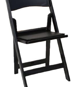 Black Resin Folding Chair