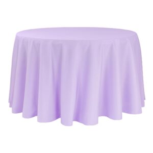 Lavender Round Tablecloth 108″