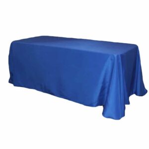 Royal Blue Rectangular Tablecloth 132″ X 90″