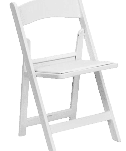 White Resin Folding Chair