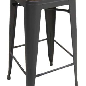 Black Matte Barstool