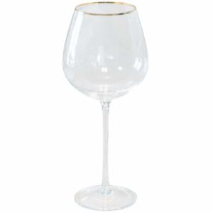 Signature Gold Rim Red Wine Glass