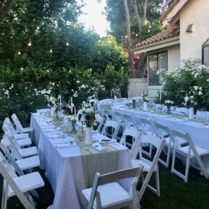 White Resin Folding Chair